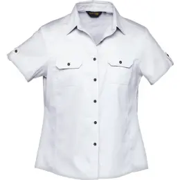 Plain Bush Shirt Ladies White